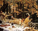 James Jacques Joseph Tissot Tissot The Picnic painting